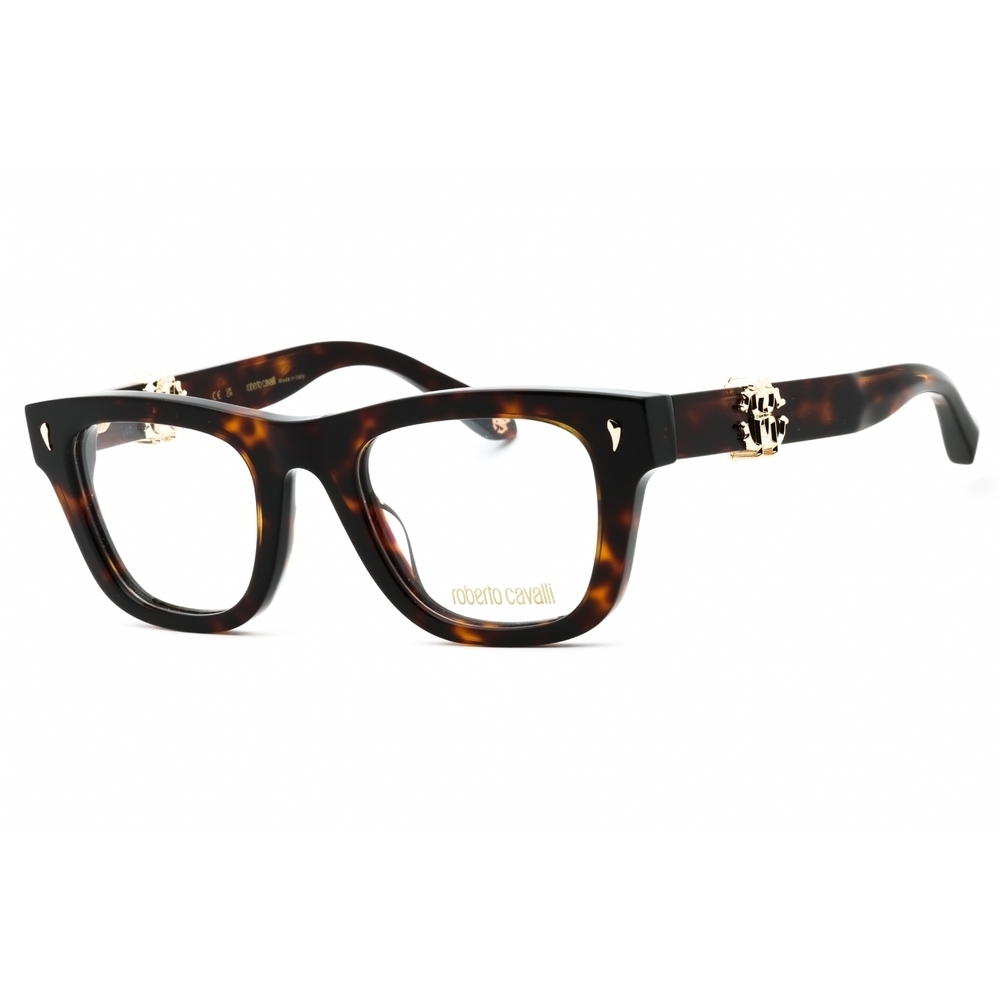 Roberto Cavalli VRC052 Eyeglasses Dark Havana Plastic Rectangular